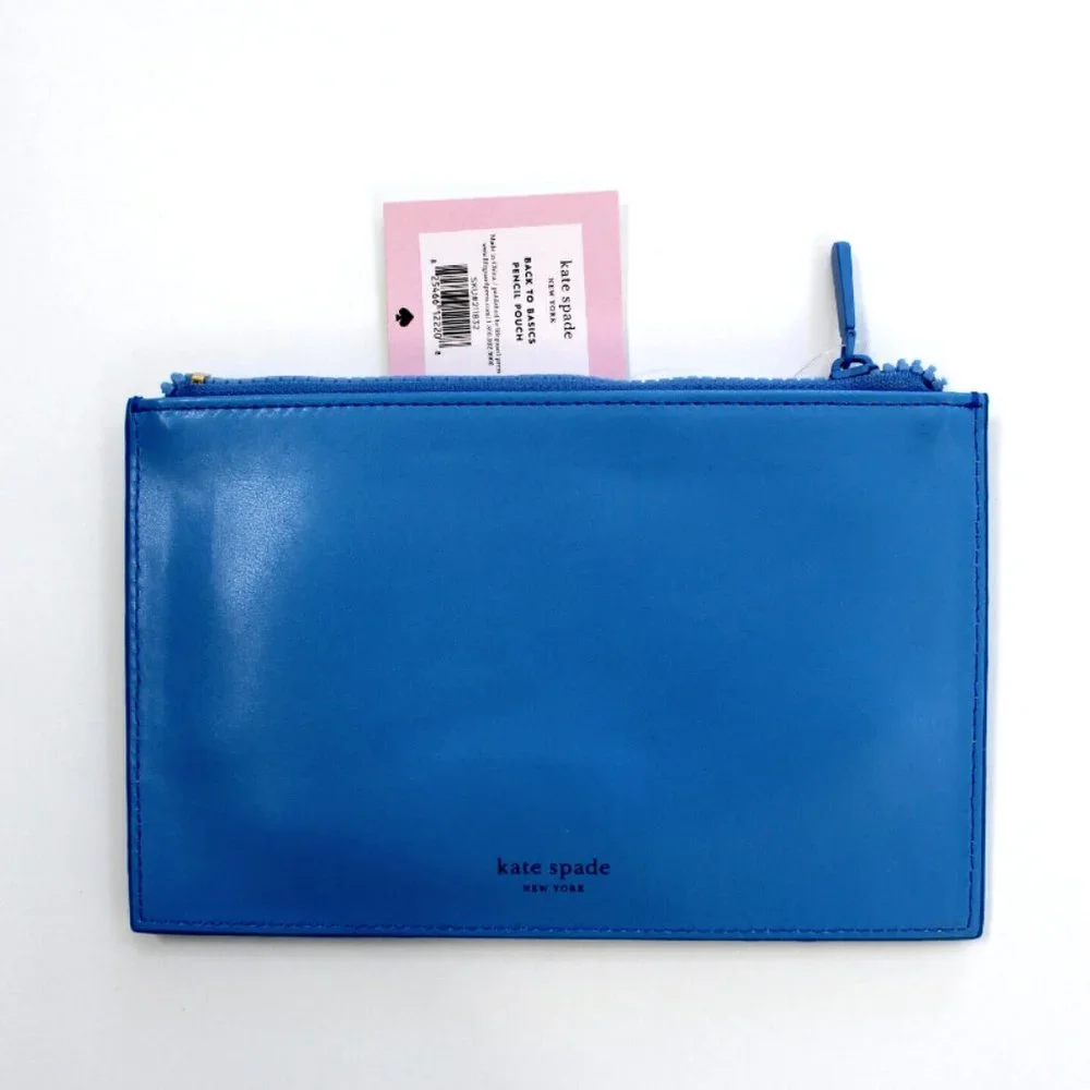 kate spade Back To Basic Blue Pencil Case